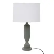 LUMINÁRIA MESA PILASTRE C/CUP H - CINZA/BRANCO - Foto 1