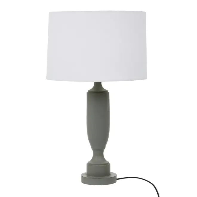 LUMINÁRIA MESA PILASTRE C/CUP H - CINZA/BRANCO - Foto 1