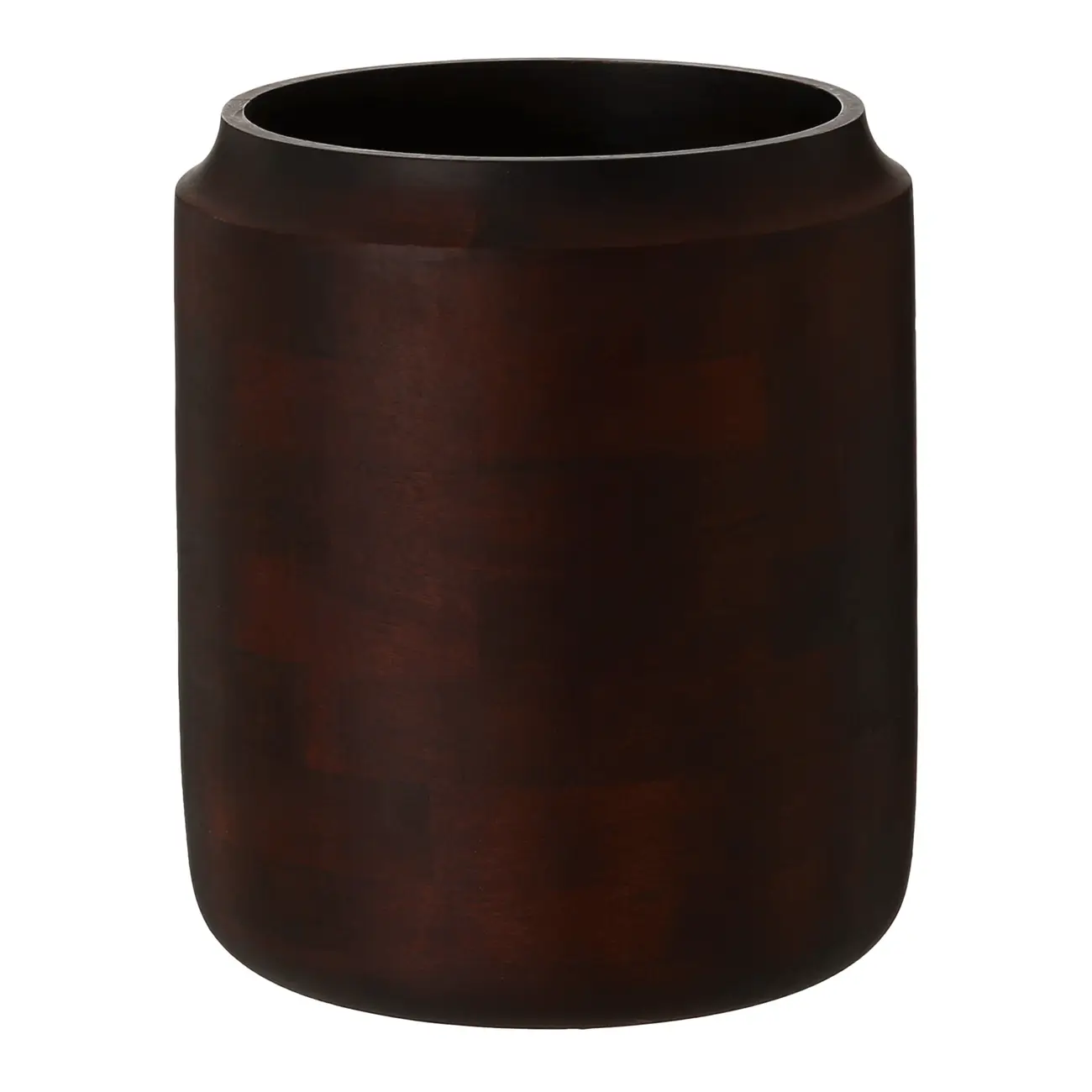 VASO DECORATIVO 20 CM BROMLEY - ENCERADO CASTANHO - Foto 2