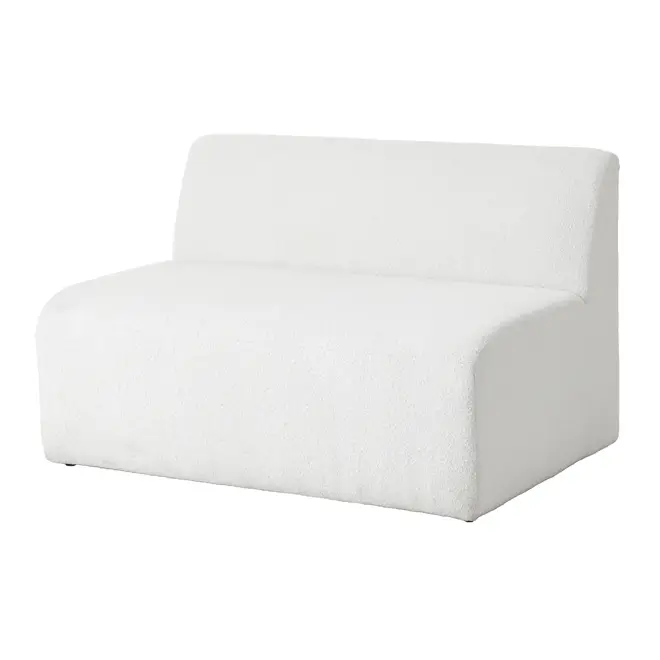 SOFÁ 4 LUGARES ESTENDIDO ESQUERDO ÔNDULO - BOUCLÉ BRANCO - Foto 6