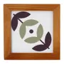QUADRO 12 CM X 12 CM BLOOMBELOT MARIGUARA - NOZES/MUSGO - Foto 1
