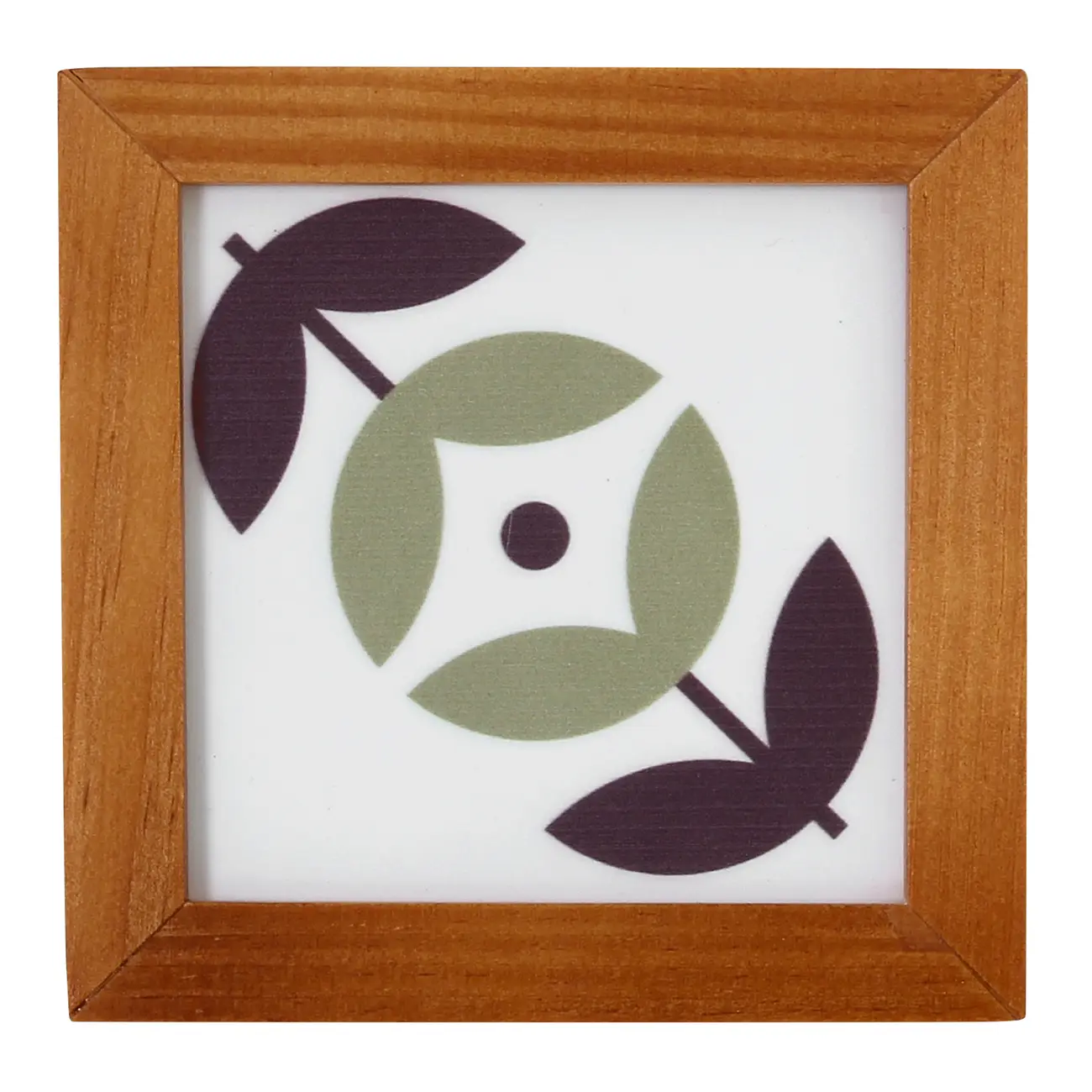 QUADRO 12 CM X 12 CM BLOOMBELOT MARIGUARA - NOZES/MUSGO - Foto 1