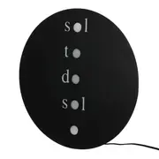 LUMINÁRIA DE PAREDE TUDO OU TUDO - PRETO/BRANCO - Foto 2