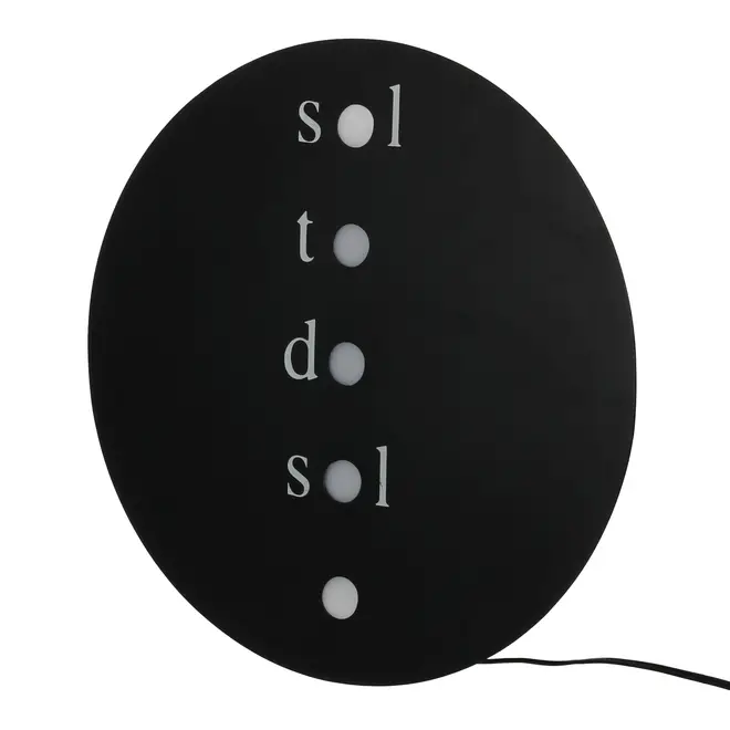 LUMINÁRIA DE PAREDE TUDO OU TUDO - PRETO/BRANCO - Foto 2