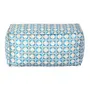PUFF 90 CM X 45 SAUDADE TROPICAL AZULEJOS - AZUL HISTÓRICO/MULTICOR - Foto 1