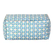PUFF 90 CM X 45 SAUDADE TROPICAL AZULEJOS - AZUL HISTÓRICO/MULTICOR - Foto 1