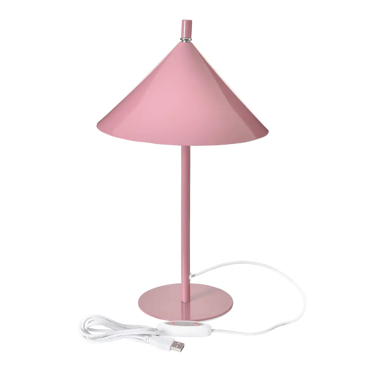 LUMINÁRIA DE MESA LED RECARREGÁVEL CONICAL - RODONITA - Foto 3