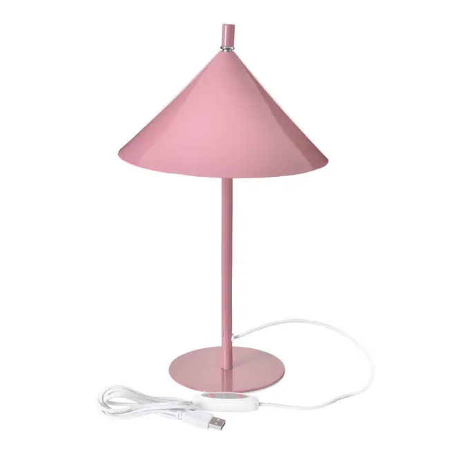 LUMINÁRIA DE MESA LED RECARREGÁVEL CONICAL - RODONITA - Foto 3