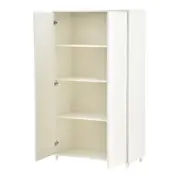 ARMÁRIO PARA ESCRITÓRIO ALTO 2 PORTAS INDEX - BRANCO/BRANCO - Foto 4