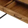 ESCRIVANINHA 2 GAVETAS 1,20 M X 52 CM STEAM TRUNK - CASTANHO/ENCERADO CASTANHO - Foto 7