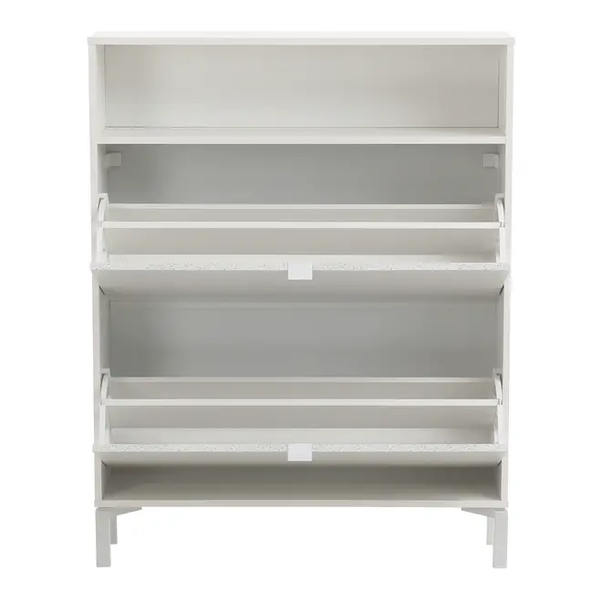 SAPATEIRA 2 PORTAS BASCULANTE SLEEK - BRANCO/GRANILITE - Foto 3