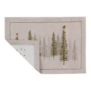 LUGAR AMERICANO VILAREJO NOEL 49 CM X 34 CM - NATURAL/CIPRESTE - Foto 2