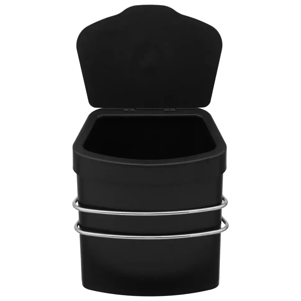 LIXEIRA COM SUPORTE 2,5 L TOUGH - CROMADO/PRETO - Foto 3