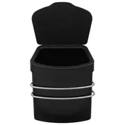 LIXEIRA COM SUPORTE 2,5 L TOUGH - CROMADO/PRETO - Foto 3