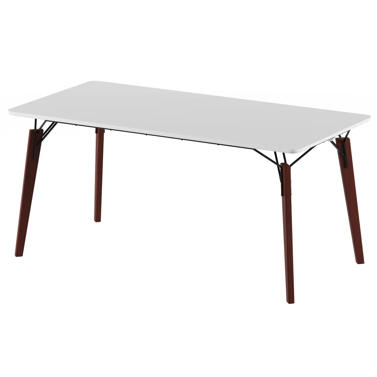 MESA 1,60 M X 80 CM OVNI - NOZES/BRANCO - Foto 2