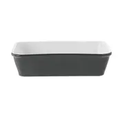 TRAVESSA REFRATÁRIA 21 CM X 14 CM THEVY - KONKRET/BRANCO - Foto 1
