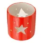 SUPORTE VELA RÉCHAUD ESTRELA 8 CM COLORFUN XMAS - VERMELHO - Foto 6