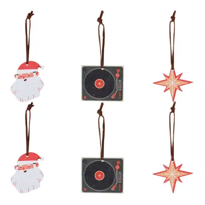 KIT COM 6 PINGENTES SANTA ROCKS