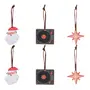 KIT COM 6 PINGENTES SANTA ROCKS - TERRACOTA/MULTICOR - Foto 1