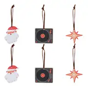 KIT COM 6 PINGENTES SANTA ROCKS - TERRACOTA/MULTICOR - Foto 1