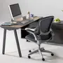 MESA COM BALCÃO 1 PORTA BASCULANTE/1 GAVETA 1,60 M X 1,60 M ALETA - KONKRET/OAK TAMMI - Foto 16