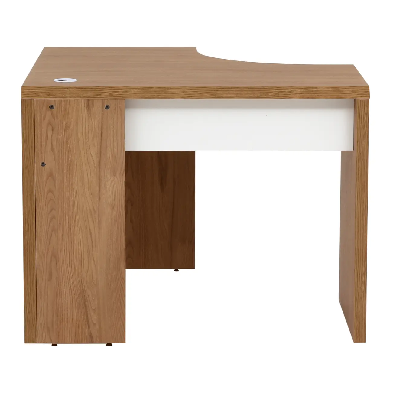 MESA DE CANTO 1,01 M X 1,01 M BOSS - OAK TAMMI/BRANCO - Foto 3