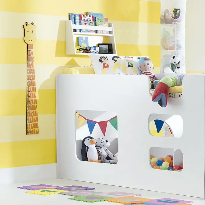 RÉGUA INFANTIL 130 CM ANIMADINHOS - AMARELO/CORES FUSION - Foto 4
