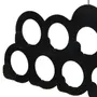 CABIDE PARA LENÇO/CINTO FLOCKY CÍRCULOS - PRETO - Foto 4