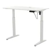 MESA REGULÁVEL ELÉTRICA 1,20 M X 60 CM ERGO - BRANCO/BRANCO - Foto 1