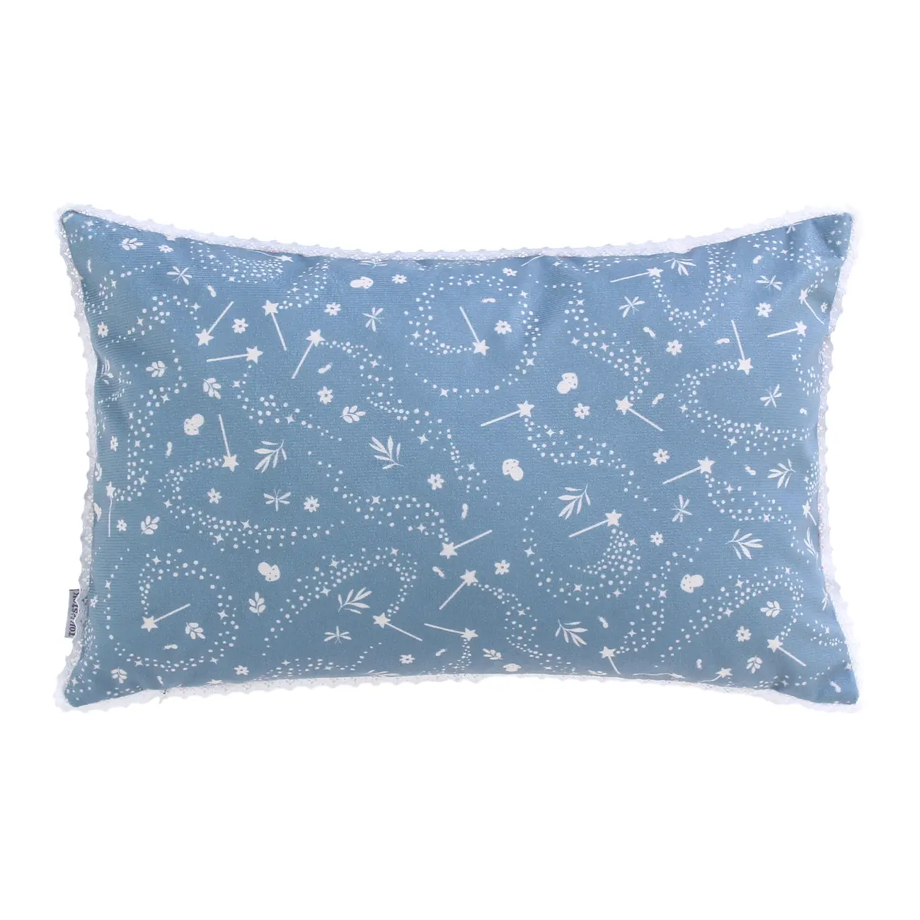 ALMOFADA 50 CM X 30 CM DELICADÊ CADÊ - BLEU CENDRÉ/MULTICOR - Foto 2