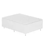 CAMA BOX DE CASAL C/GAVETA MIDDY - BRANCO/BRANCO - Foto 6