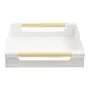 PORTA-PAPEL DE MESA FOLDING - BRANCO/PINUS NATURAL - Foto 3