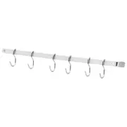 KIT SUPORTE 45 CM C/GANCHOS READY - CROMADO - Foto 1