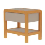 MESA DE CABECEIRA 1 GAVETA KANT - CAMELO/AMÊNDOA - Foto 17