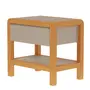 MESA DE CABECEIRA 1 GAVETA KANT - CAMELO/AMÊNDOA - Foto 17