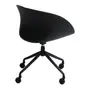 CADEIRA HOME OFFICE CONCA - PRETO/PRETO - Foto 3