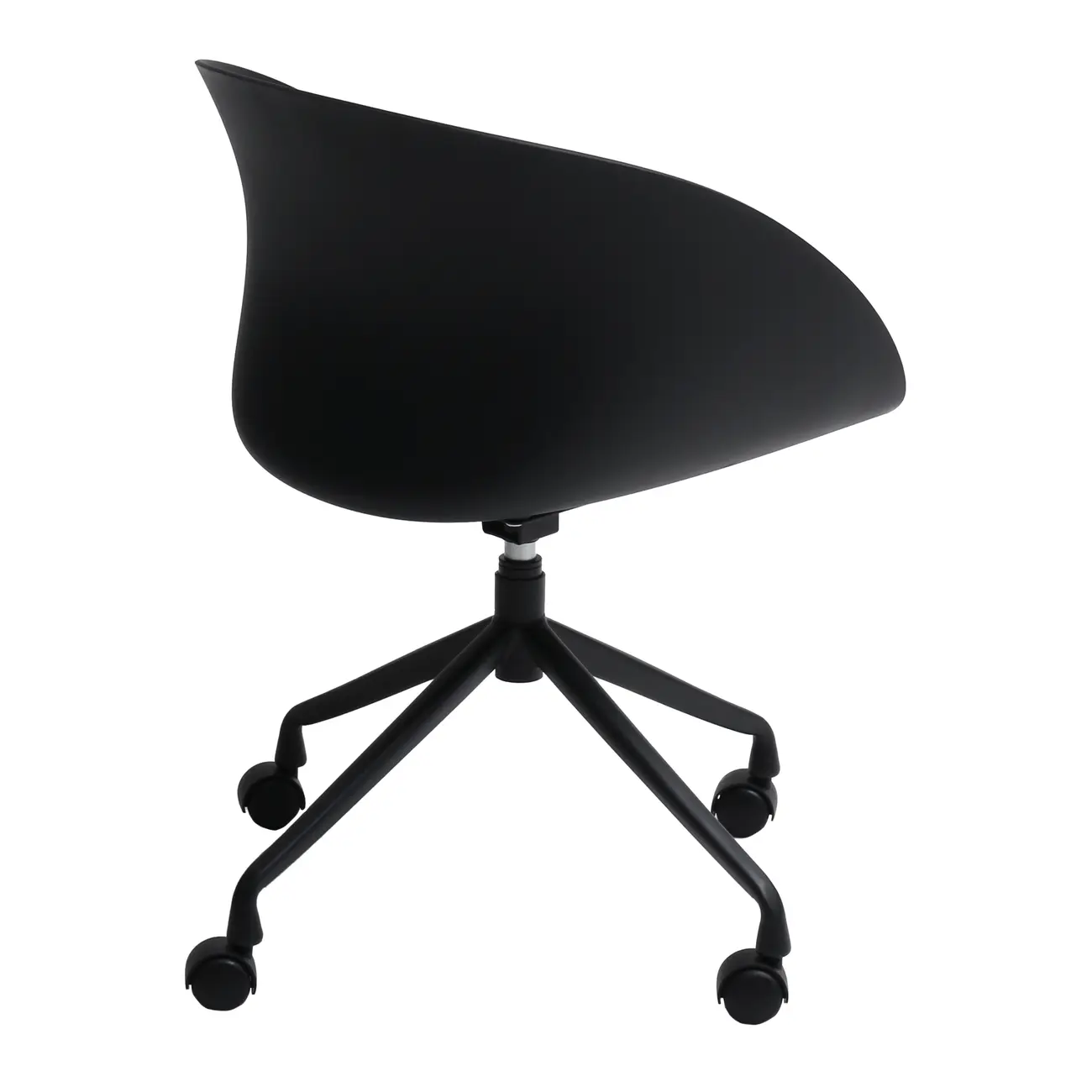 CADEIRA HOME OFFICE CONCA - PRETO/PRETO - Foto 3