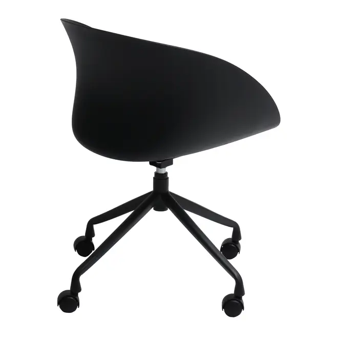 CADEIRA HOME OFFICE CONCA - PRETO/PRETO - Foto 3
