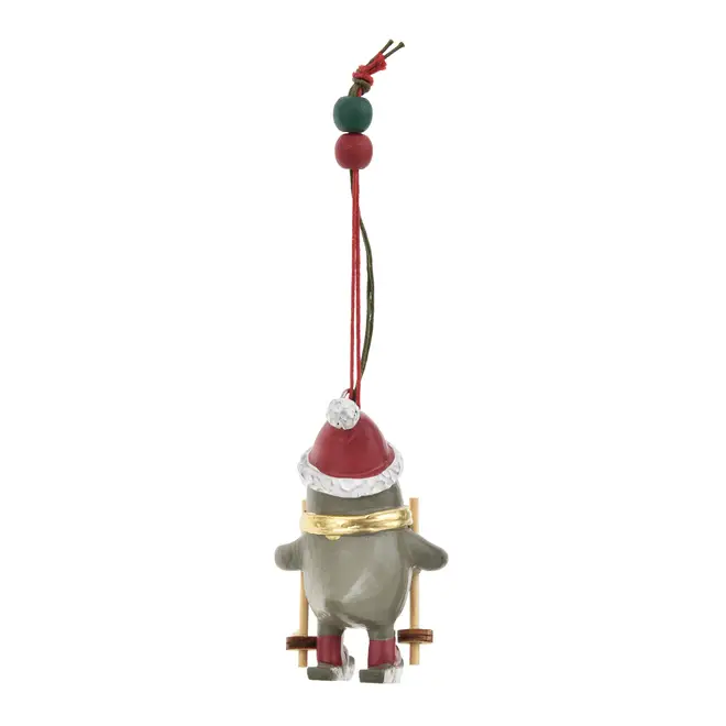 PINGENTE PINGUIM HOHO HOME - LODEN GREEN/VERMELHO HINDU - Foto 2