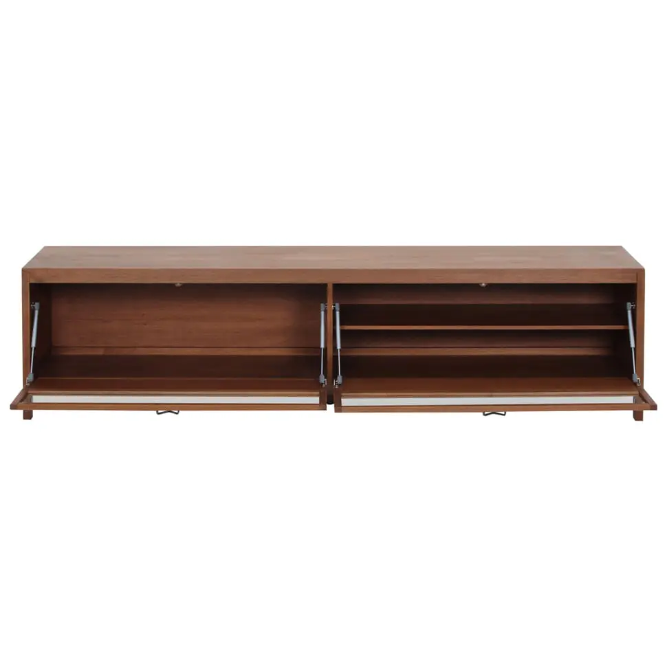 RACK 2 PORTAS BASCULANTES 2,12 M X 40 CM MASCAVO - NOZES/INCOLOR - Foto 8