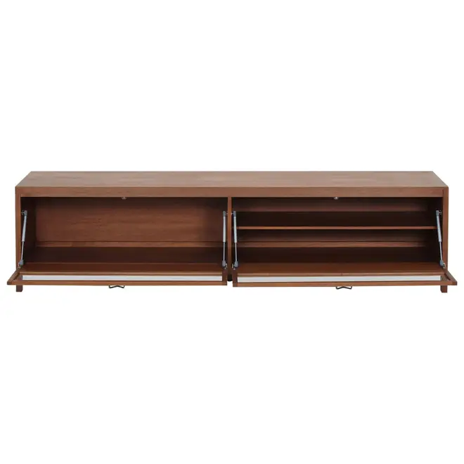 RACK 2 PORTAS BASCULANTES 2,12 M X 40 CM MASCAVO - NOZES/INCOLOR - Foto 8