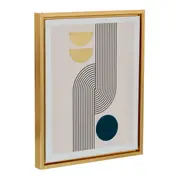QUADRO II 30 CM X 24 CM GOLD PATH - OURO/VERDE ESCARAVELHO - Foto 2