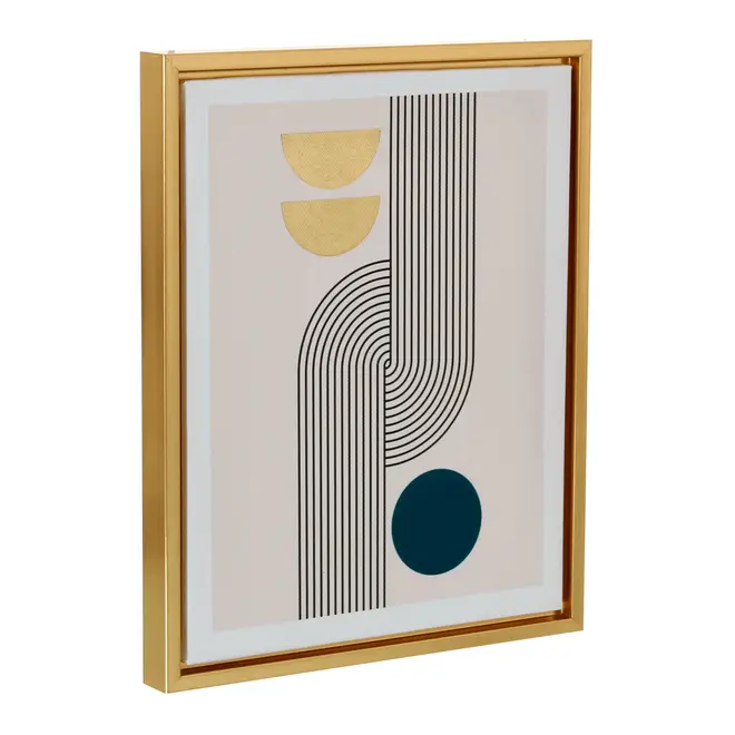 QUADRO II 30 CM X 24 CM GOLD PATH - OURO/VERDE ESCARAVELHO - Foto 2