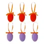 KIT COM 6 PINGENTES OVOS PÁSCOAMOR - LARANJA LED/MOUSSE DE JABUTICABA - Foto 1