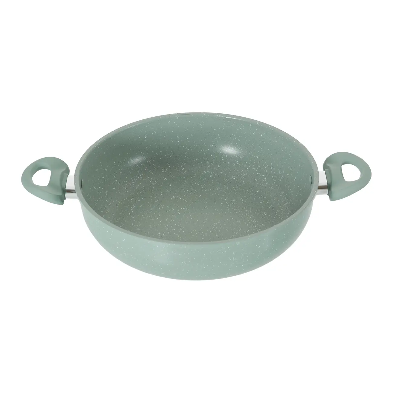 PANELA INDUÇÃO WOK COM TAMPA 28 CM CHEF - SÁLVIA/INCOLOR - Foto 6