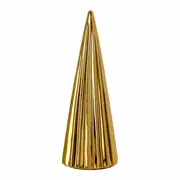 ADORNO MESA ÁRVORE 20 CM FINE FESTIVITY - OURO - Foto 2