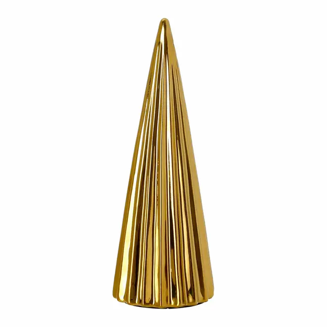 ADORNO MESA ÁRVORE 20 CM FINE FESTIVITY - OURO - Foto 2