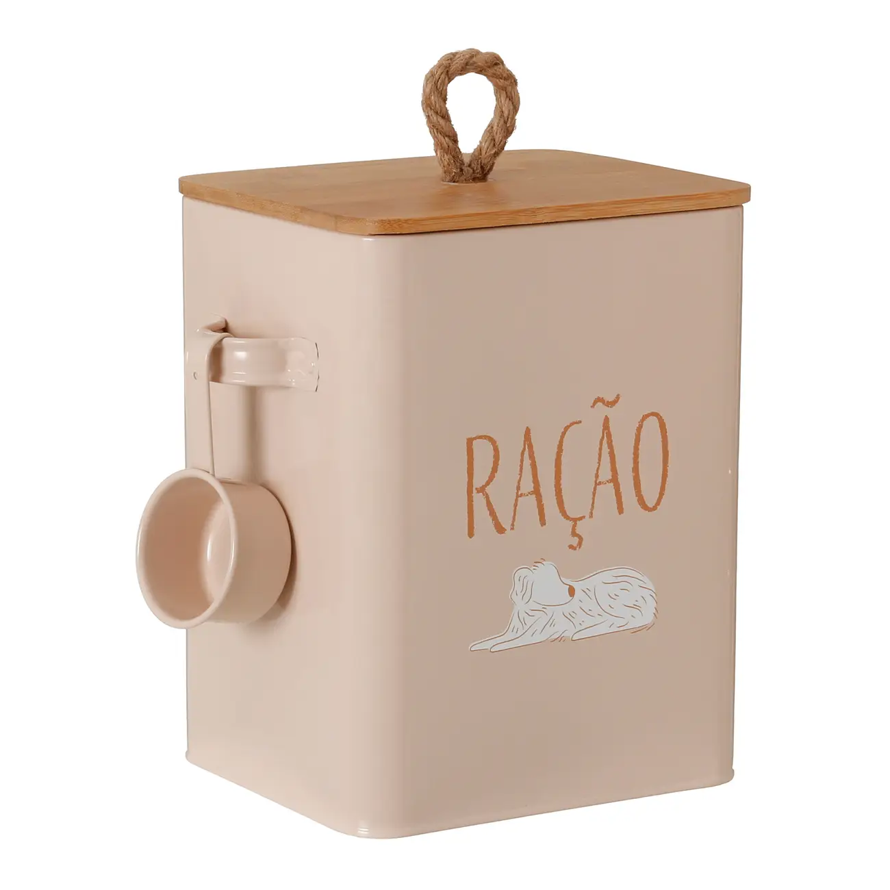 POTE PARA RAÇÃO PAWS EAT - OFF WHITE/BAMBU - Foto 3