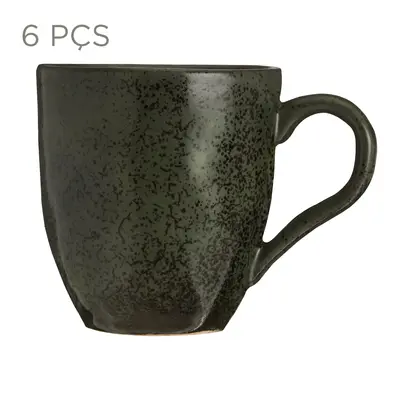 JOGO CANECA 270 ML C/6 PÇS GEO ORGÂNICO