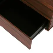 CÔMODA 6 GAVETAS 1,20 M X 42 CM HEPTA - PAU FERRO/PRETO - Foto 7
